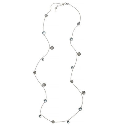 Southern Gates® Blue Topez Heart Scroll  Necklace