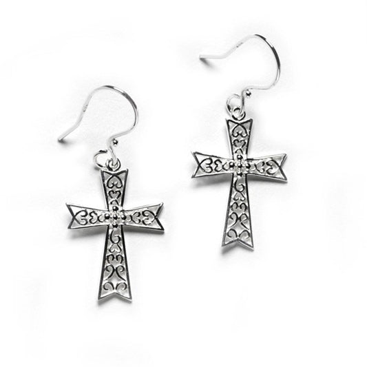 Southern Gates®  Abbey Gate Cross Earrings