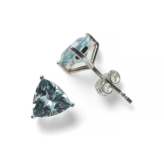 Southern Gates®  Trillion-Cut Blue Topaz Stud Earrings