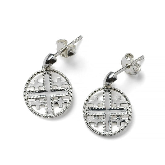 Southern Gates® Jerusalem Cross Stud Earrings