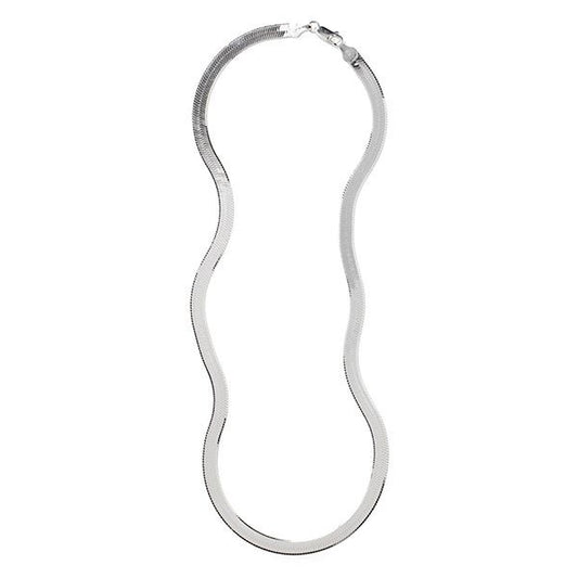Thin Herringbone Necklace