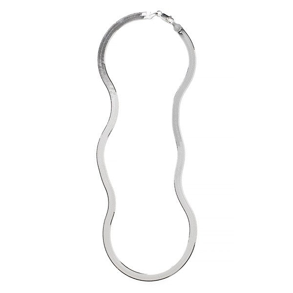 Wide Herringbone Necklace