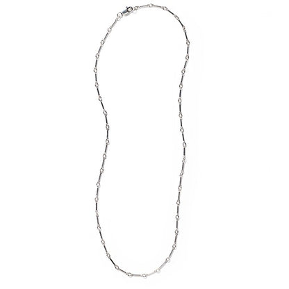 Sterling Silver 1mm Tiny Bar Chain