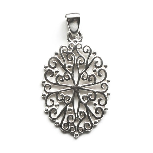 Southern Gates® Ornamental Oval Filagree Pendant