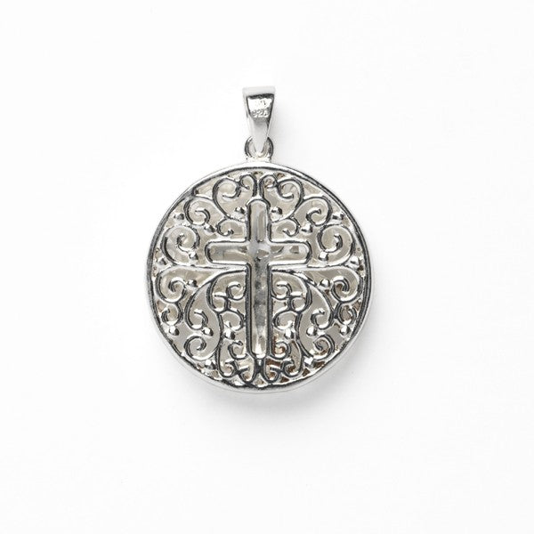 Southern Gates® Double Sided Cross and Oak Tree Pendant