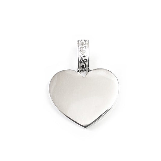 Southern Gates® Solid Flat Heart Pendant