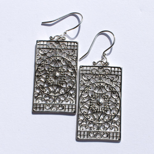 Beyond Southern Gates Terrace Rectangular Gate Earrings