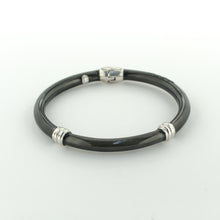 Load image into Gallery viewer, Beyond Southern Gates Pewter Enamel Bracelet with Silver Accents
