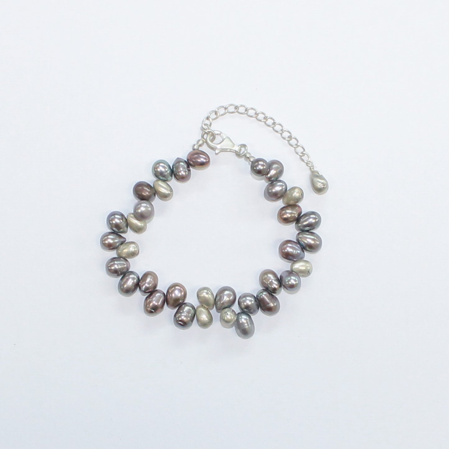 Beyond Southern Gates Silver Grey Pearl Bracelet