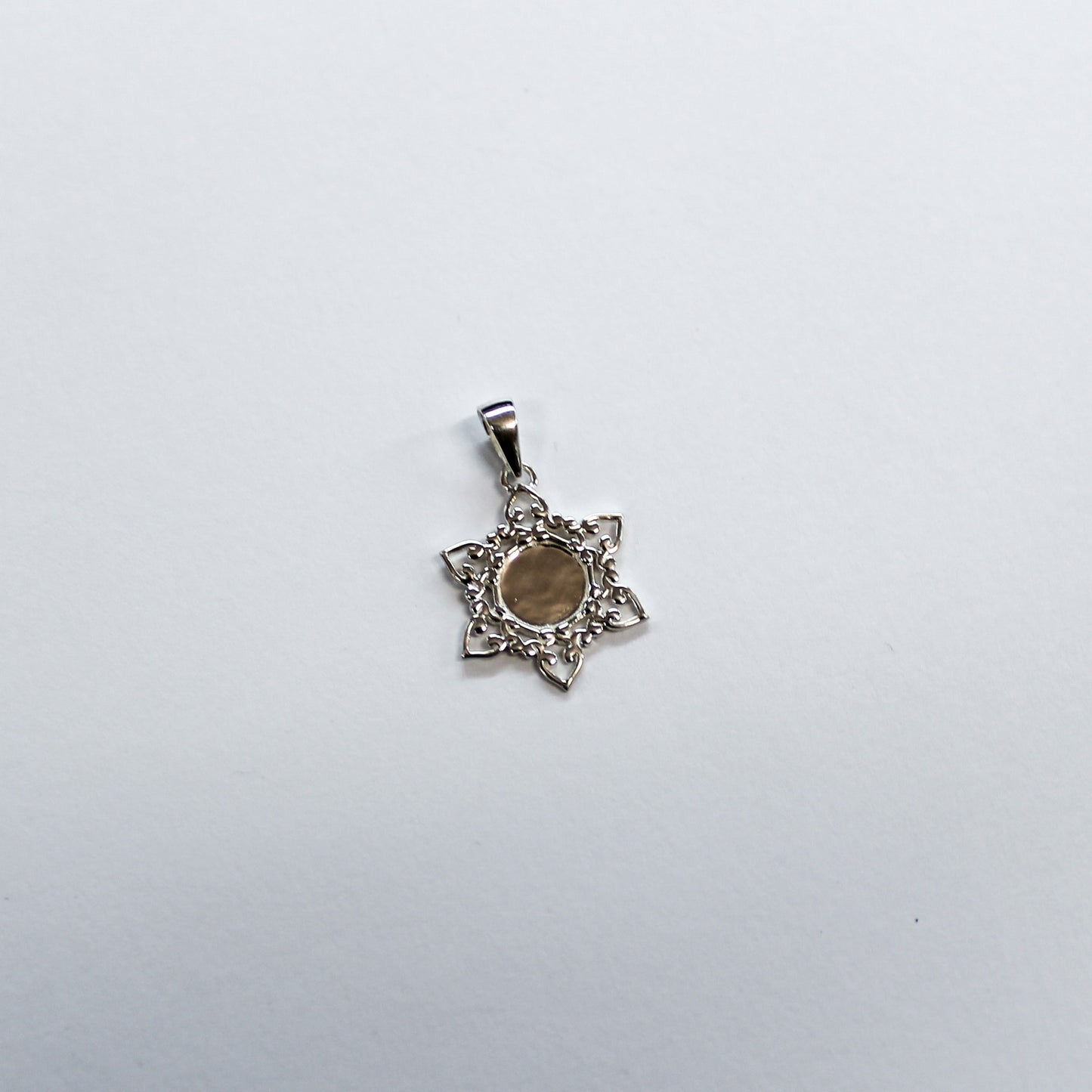 Beyond Southern Gates Silver Star Mirror Pendant