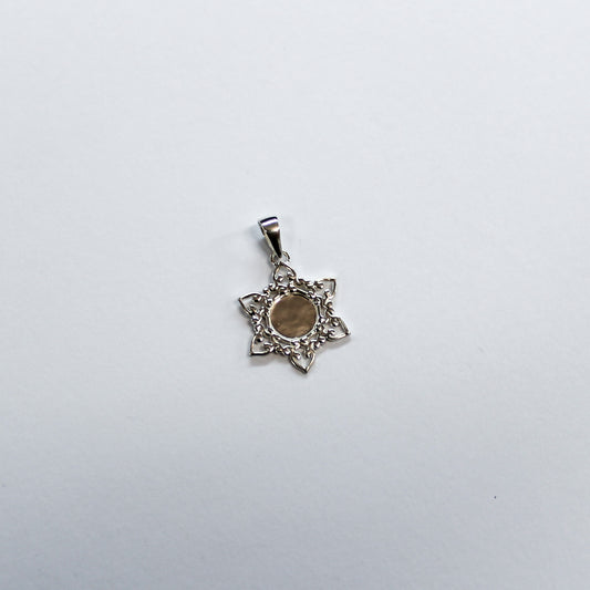 Beyond Southern Gates Silver Star Mirror Pendant