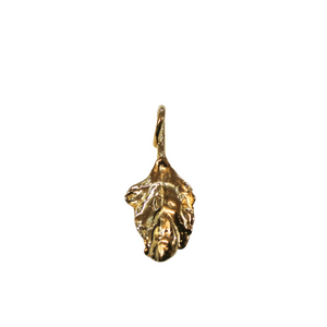 Nature Series Leaf Pendant, Small.   Gold Plate, Rose Gold Plate & Oxidized