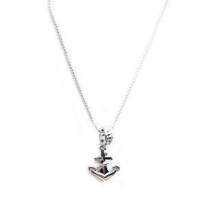 Beyond Southern Gates® Sterling Silver Anchor Necklace