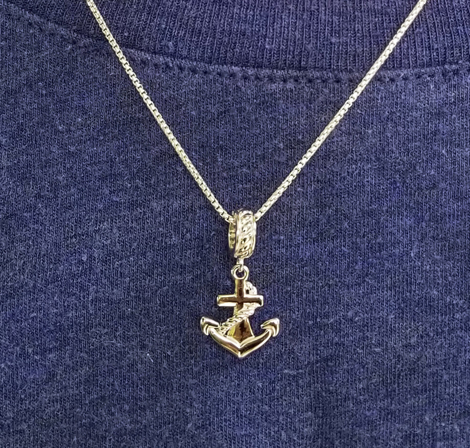 Beyond Southern Gates® Sterling Silver Anchor Necklace