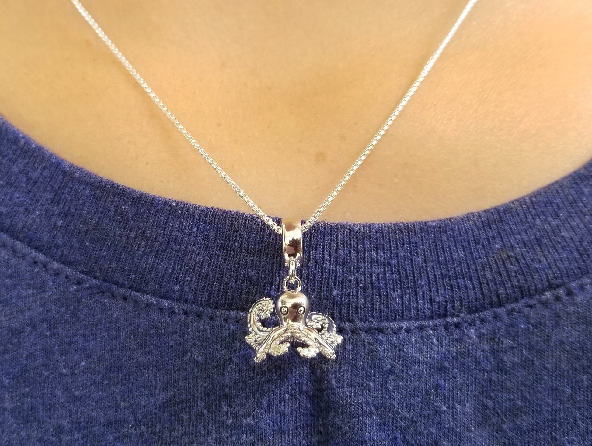 Beyond Southern Gates® Sterling Silver Octopus Necklace