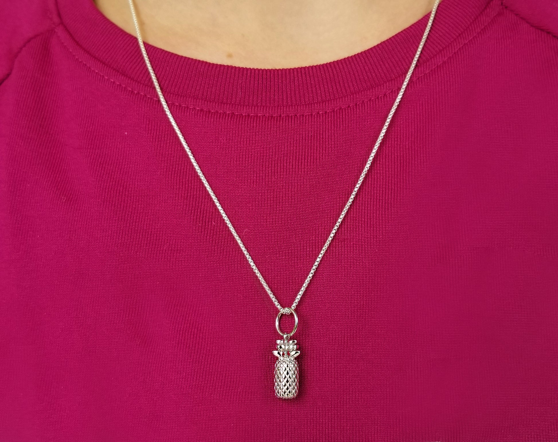 Beyond Southern Gates® Sterling Silver Pineapple Necklace