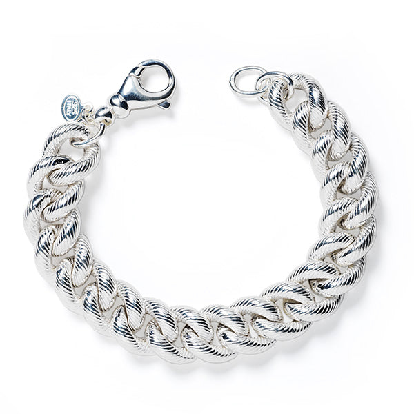 Beyond Southern Gates Silver Contemporary Sofia Link Bracelet