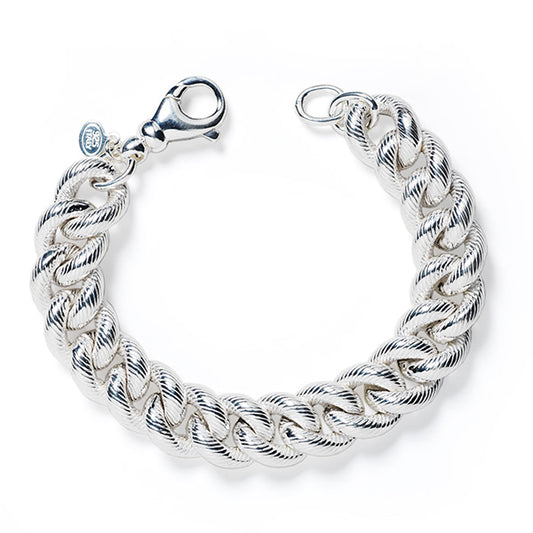 Beyond Southern Gates Silver Contemporary Sofia Link Bracelet