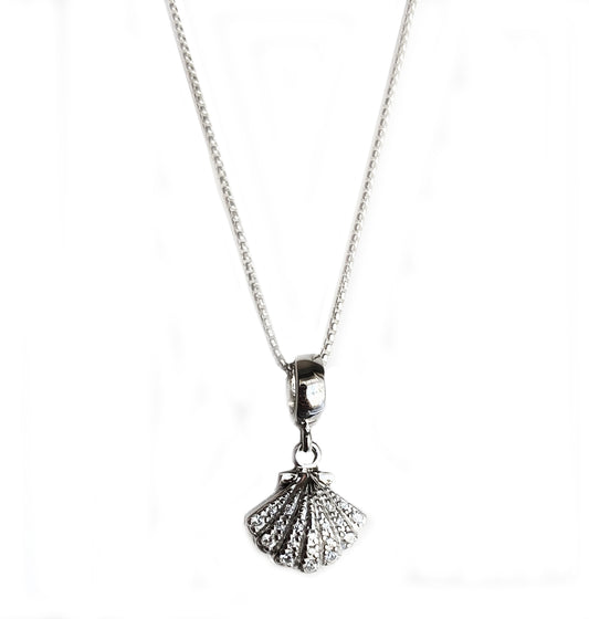 Beyond Southern Gates® Sterling Silver Seashell with Pearl Necklace