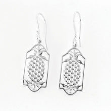 Load image into Gallery viewer, Beyond Southern Gates Silver Lowcountry Framed Pineapple Earrings
