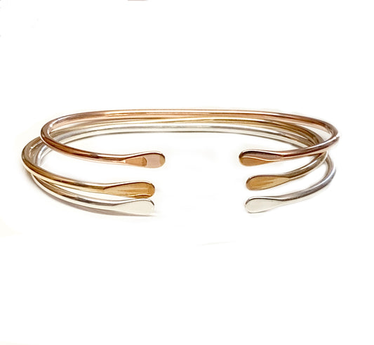 Cuff Bracelet with Flat Ends,  2MM-Retired