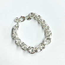 Load image into Gallery viewer, Beyond Southern Gates Contemporary Large, Sterling Silver Textured Rolo Bracelet
