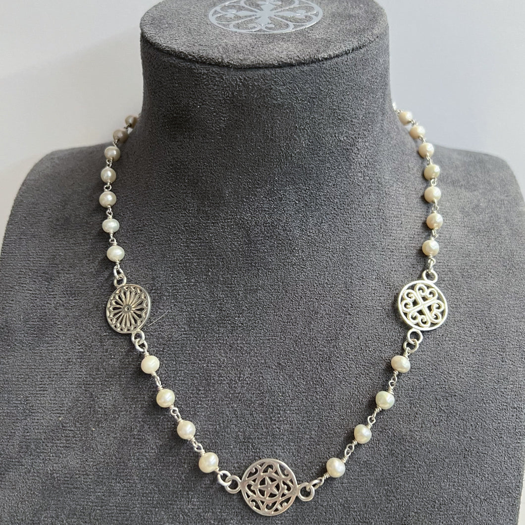 Hand Wrought Pearl & Southern Gates® Necklace-Retired