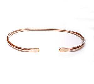 Cuff Bracelet with Flat Ends,  2MM-Retired