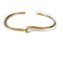 Load image into Gallery viewer, Beyond Southern Gates® Gold Filled Cuff Bracelet with Flat Ends and Twisted Center
