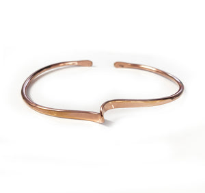 Beyond Southern Gates® Rose Gold Cuff Bracelet with Flat ends and Twisted Center