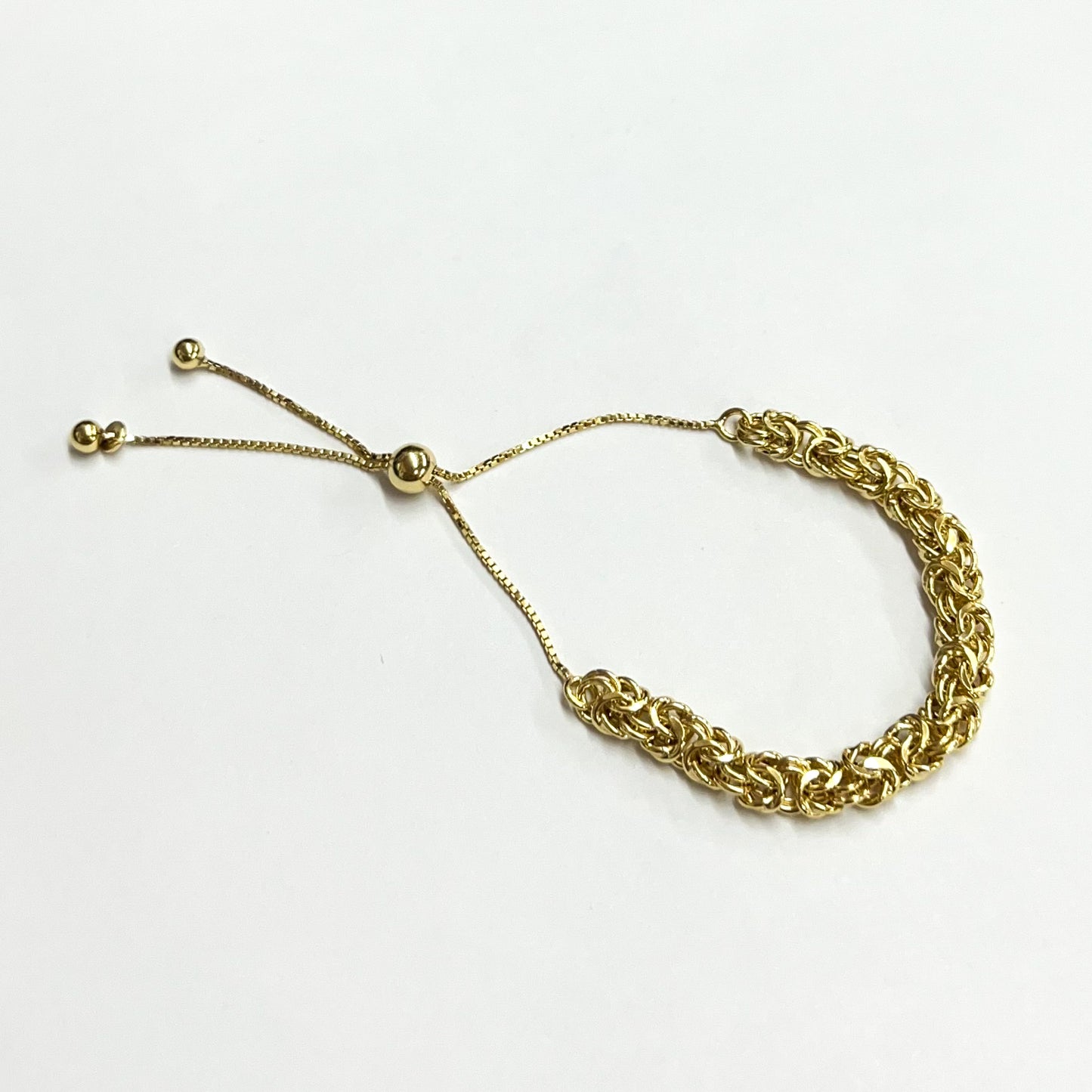Beyond Southern Gates Contemporary Gold Plate Byzantine Bracelet with Smart Bead