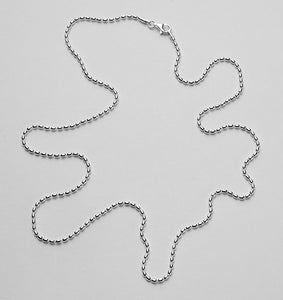 Beyond Southern Gates® Sterling Silver Rice Bead Chain 1.8mm