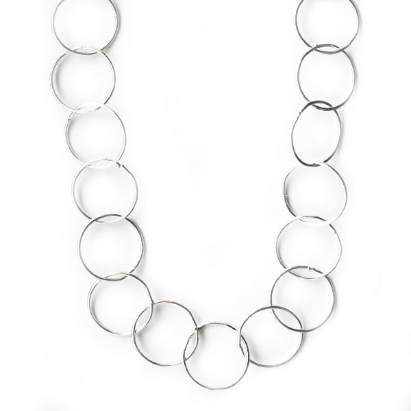 Beyond Southern Gates® Sterling Silver Circle Link Necklace