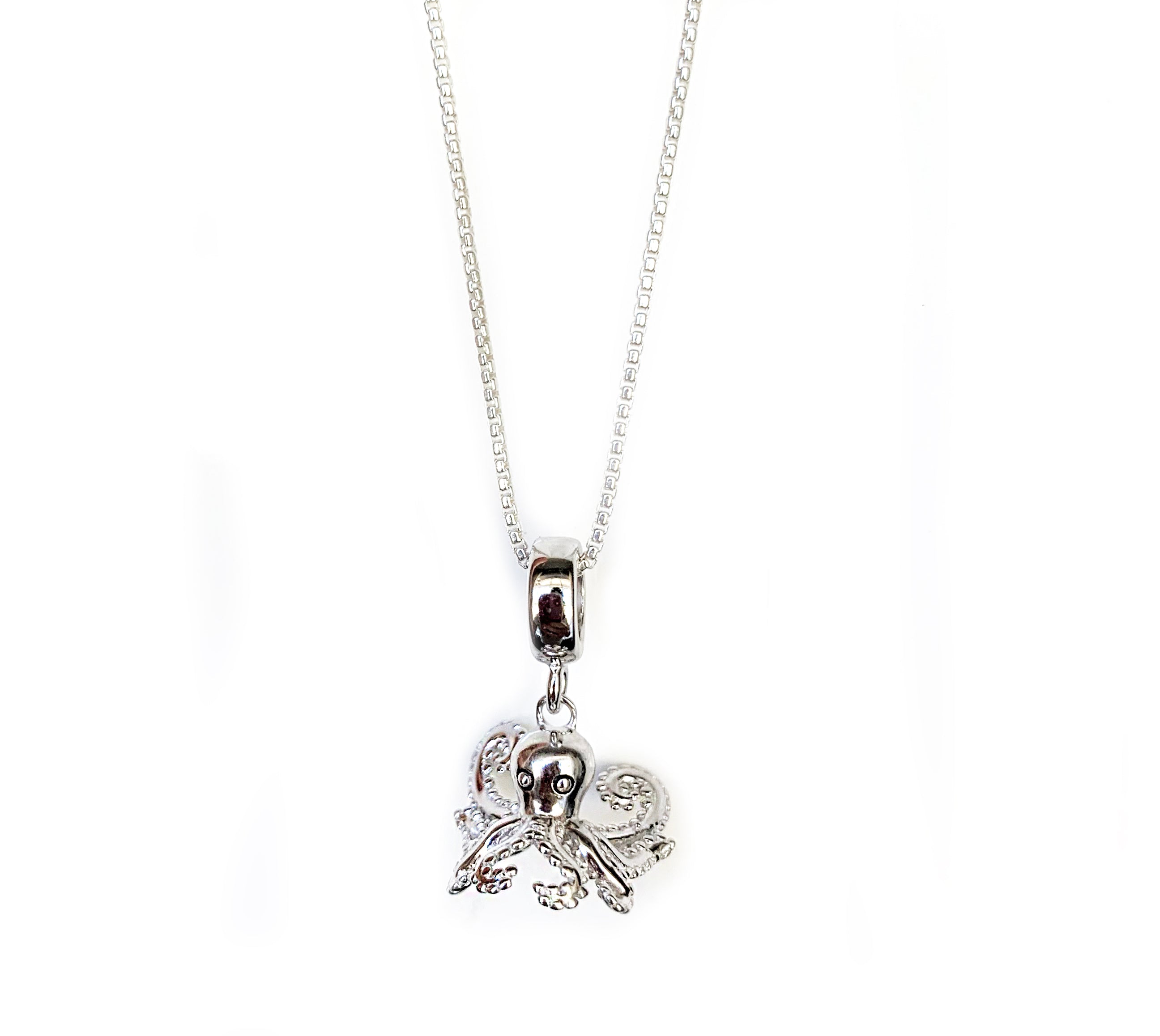 Charm Necklace, Octopus Charm.