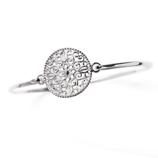 Beyond Southern Gates Silver Art Deco Belle Flip-Top Bracelet