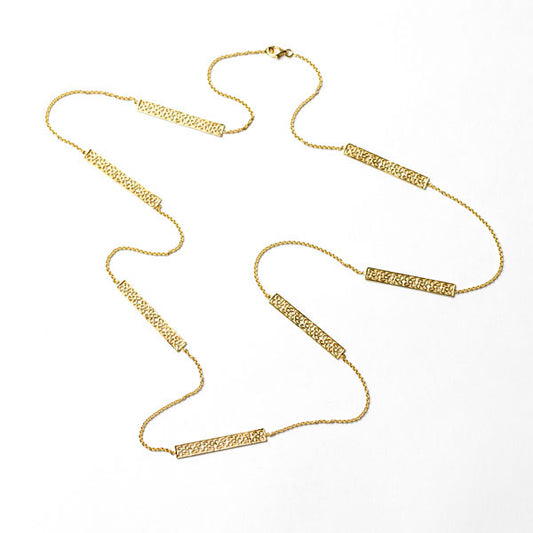 Beyond Southern Gates® Gold Plated Balcony Seven Station Necklace