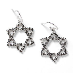 Beyond Southern Gates Silver Inspiration Star of David Earrings