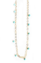 Load image into Gallery viewer, Beyond Southern Gates® Gold Filled Handwrought Necklace with Turquoise Beads
