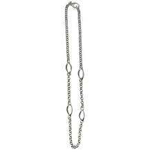Load image into Gallery viewer, Beyond Southern Gates Contemporary Sterling Silver Rolo Necklace with Twisted Links
