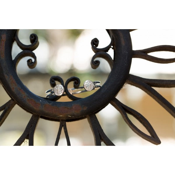 Beyond Southern Gates® Sterling Silver Inspiration Double Bar Small Cuff