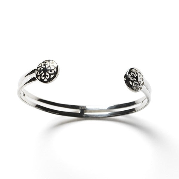 Beyond Southern Gates® Sterling Silver Inspiration Double Bar Small Cuff