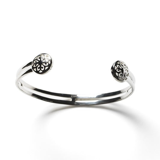 Beyond Southern Gates® Sterling Silver Inspiration Double Bar Small Cuff
