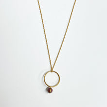 Load image into Gallery viewer, Beyond Southern Gates Gold Filled Necklace with Rhodonite Pendant
