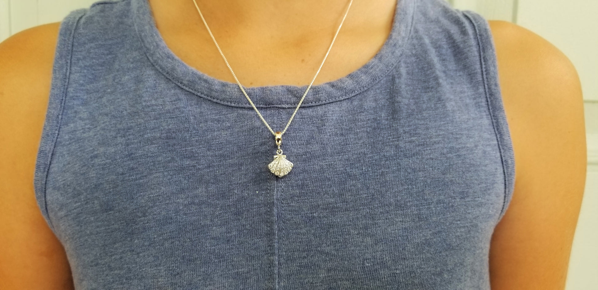 Beyond Southern Gates® Sterling Silver Seashell with Pearl Necklace
